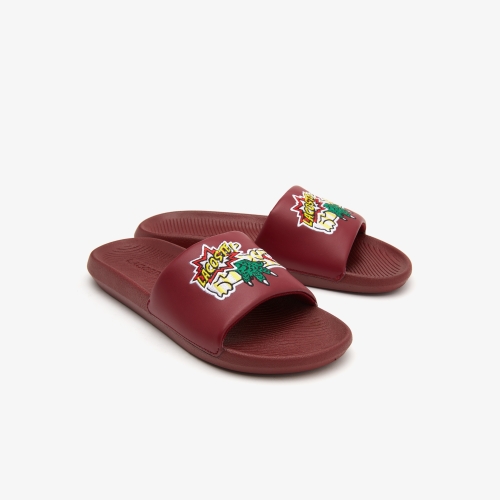 Men's Lacoste Croco Synthetic Slides