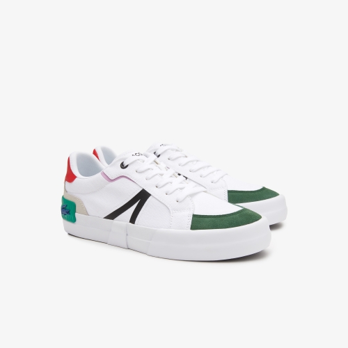 Men's Lacoste L004 Textile Color-Pop Sneakers