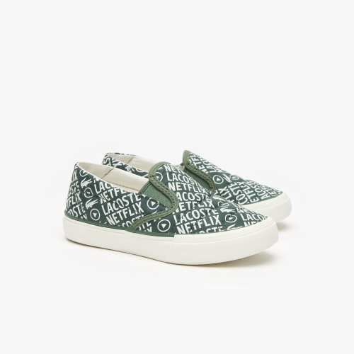 Infants' Lacoste x Netflix Jump Serve Slip Textile Slip On