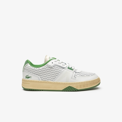 Men's Lacoste L001 Leather Heel Pop Sneakers