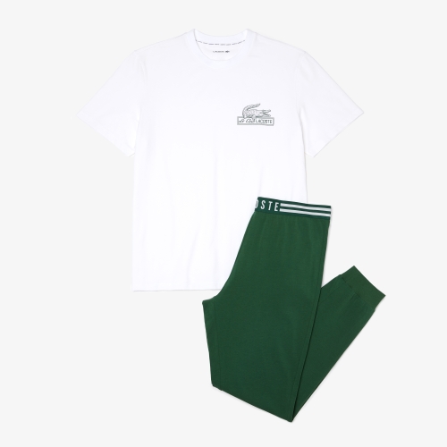 Men's Lacoste Cotton Jersey Pajama Set