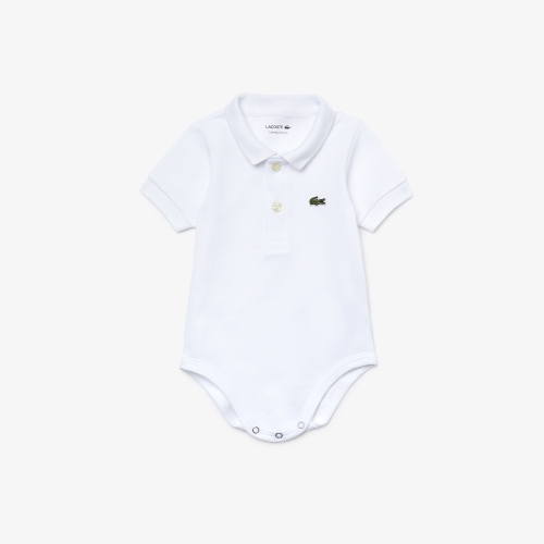 Unisex Baby Organic Cotton Piqué Bodysuit In Recycled Cardboard Box Set