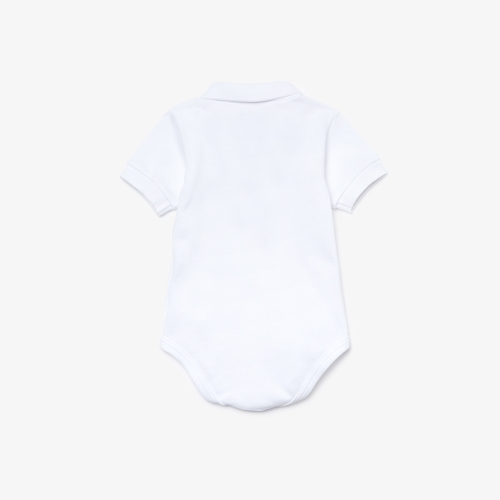 Unisex Baby Organic Cotton Piqué Bodysuit In Recycled Cardboard Box Set