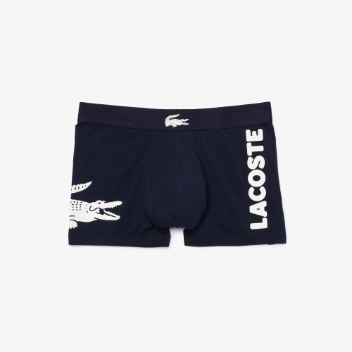Men's Lacoste Print Short Stretch Cotton Trunks