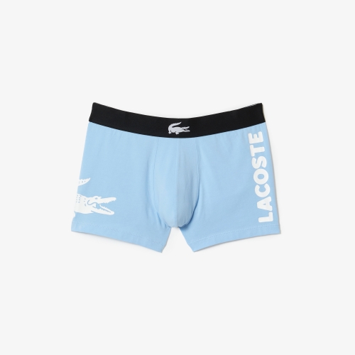 Men's Lacoste Print Short Stretch Cotton Trunks