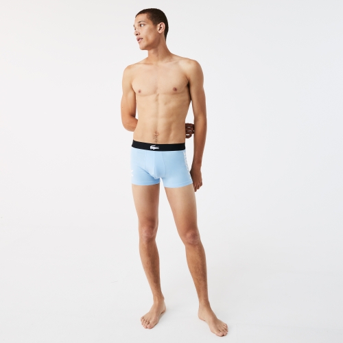 Men's Lacoste Print Short Stretch Cotton Trunks
