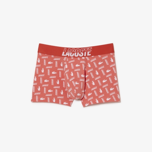 Men's Contrast Logo Print Trunks