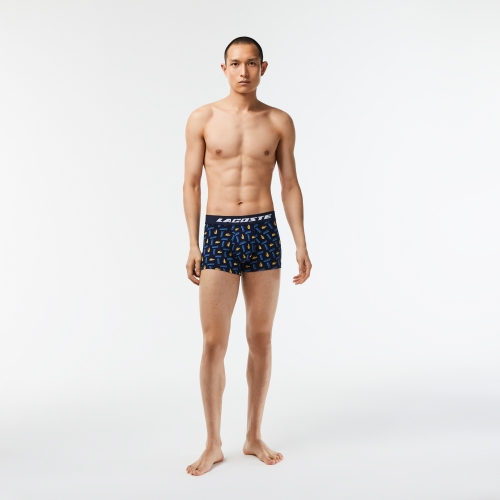 Men's Contrast Logo Print Trunks