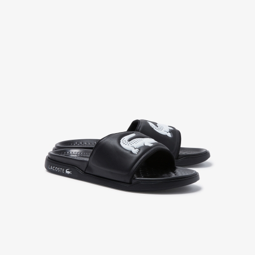 Women's Croco Dualiste Synthetic Logo Strap Slides