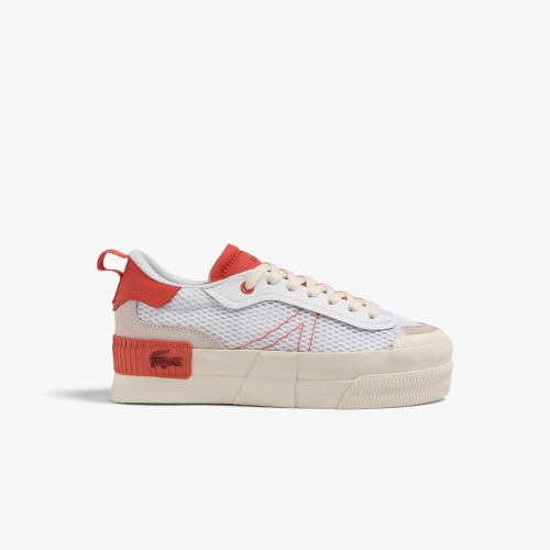 Women's Lacoste L004 Platform Textile Heel Pop Sneakers