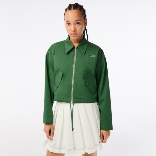 Women's Zipped Cotton Harrington Jacket