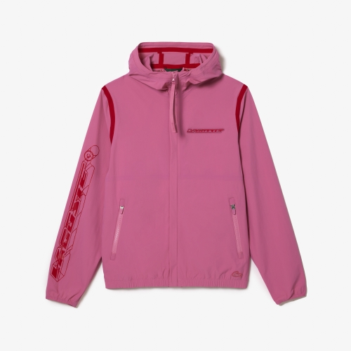 Men's Lacoste Zipped Windbreaker in Recycled Fabric