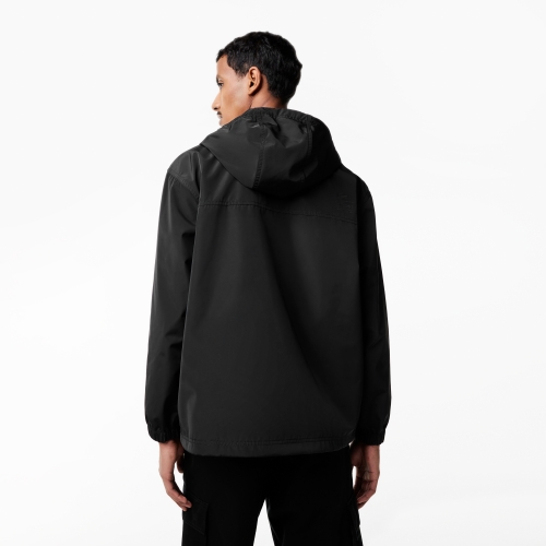 Men's Lacoste Pull-on Windbreaker with Kangaroo Pocket