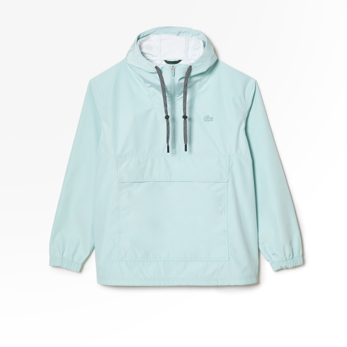 Men's Lacoste Pull-on Windbreaker with Kangaroo Pocket