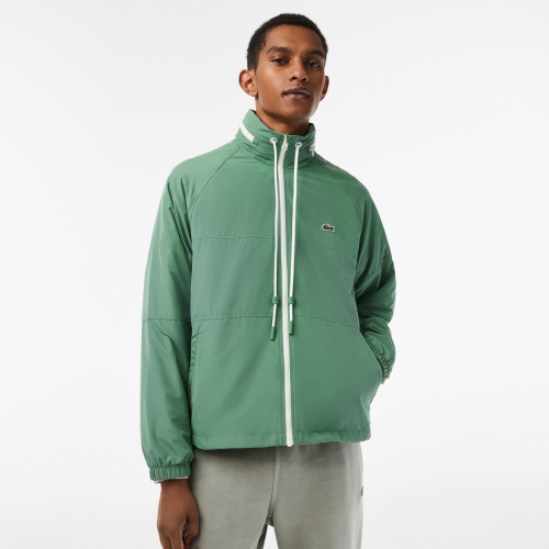 Men's Lacoste Adjustable Hood Zipped Jacket