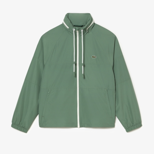 Men's Lacoste Adjustable Hood Zipped Jacket