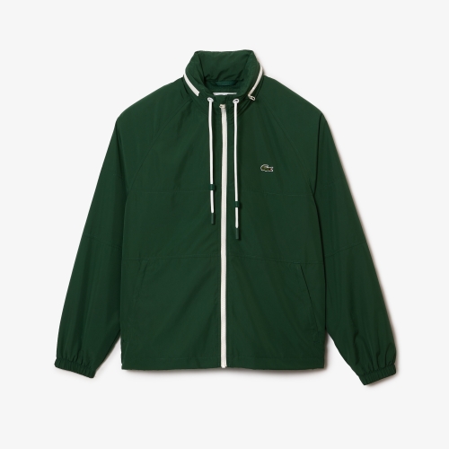 Men's Lacoste Color-block Water-Repellent Taffeta Short Jacket