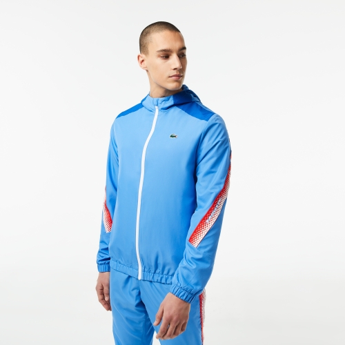 Men's Lacoste Tennis Recycled Polyester Hooded Jacket