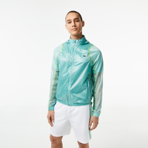 Men's Lacoste SPORT Waterproof Hooded Windbreaker