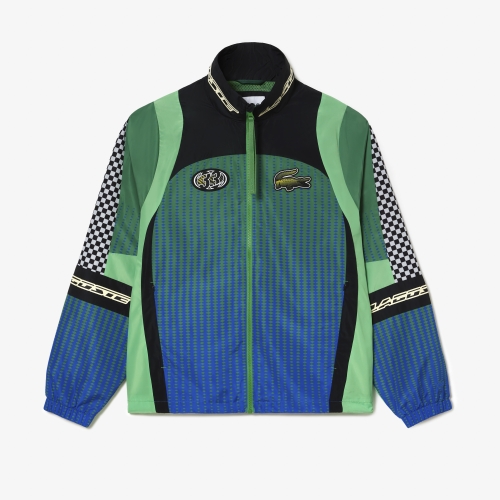 Men's Lacoste Ombré Checkerboard Print Track Jacket