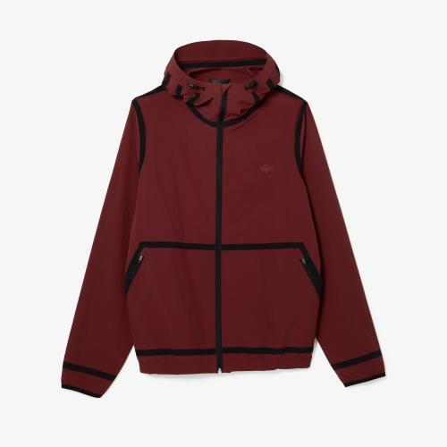Men's Hooded Lettering Light Zip Jacket