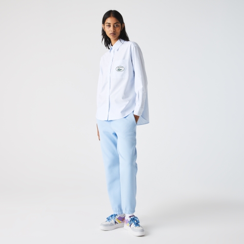 Women's Lacoste Oxford Cotton Oversized Shirt