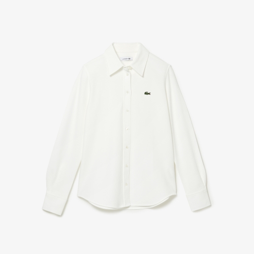 Women's Lacoste French Collar Cotton Piqué Shirt