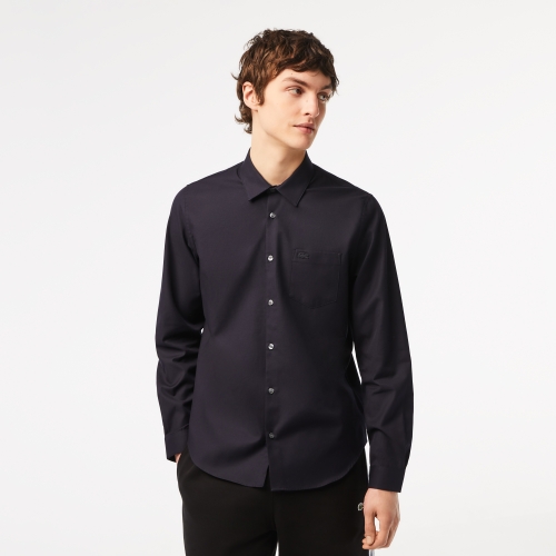 Men's Lacoste Regular Fit Cotton Poplin Shirt