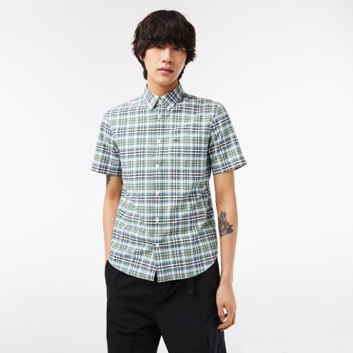 Men's Regular Fit Short Sleeve Check Shirt