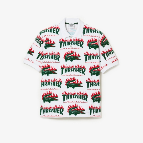Unisex Lacoste x Thrasher Oversized Fit Terrycloth Polo