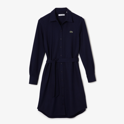 Women's Lacoste Adjustable Cotton Piqué Polo Dress