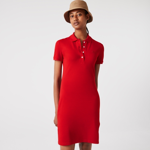 Women's Stretch Cotton Polo PiquÃ© Dress