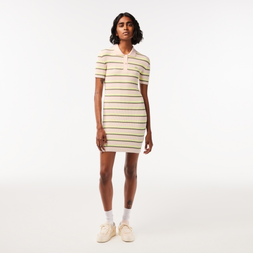 Women's Lacoste French Made Striped Polo Dress