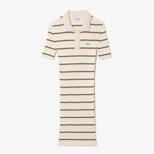 Women's Lacoste French Made Striped Polo Dress