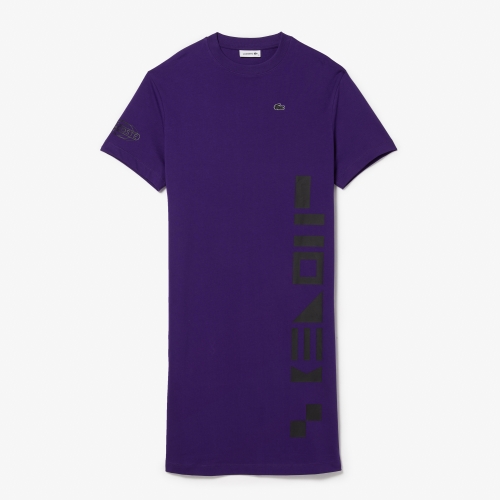 Women's Lacoste Nautical Print Cotton Jersey T-Shirt Dress