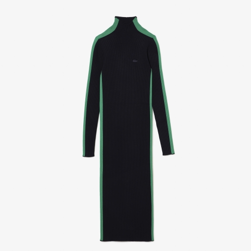 Women's Contrast Band Seamless Knit Dress
