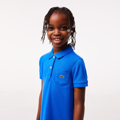 Girl's Polo-Style Cotton Dress