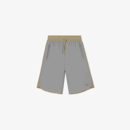 Women's Lacoste Two-Tone Taffeta Bermuda Shorts