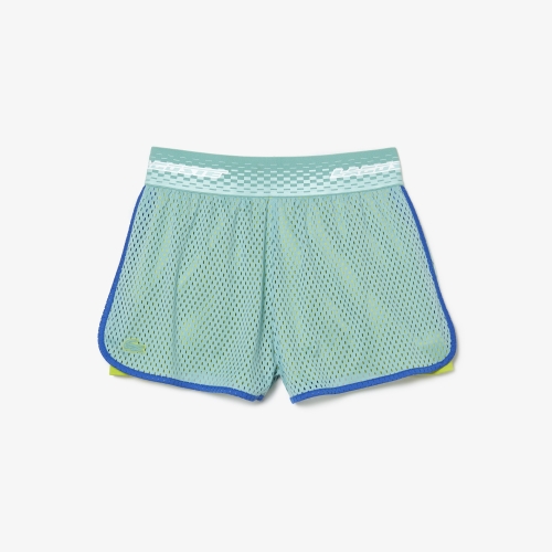 Women's Lacoste Tennis Shorts with Built-in Undershorts