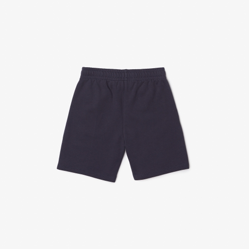 Boys' Lacoste Organic Cotton Contrast Branding Shorts