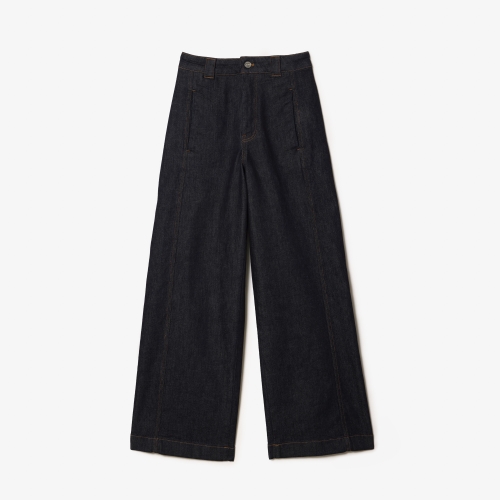 Women's Lacoste Wide Leg Stretch Jeans