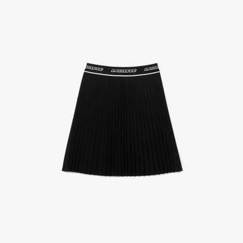 Women's Lacoste Elasticised Waist Short Pleated Skirt