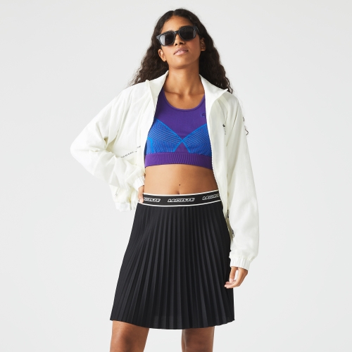 Women's Lacoste Elasticised Waist Short Pleated Skirt