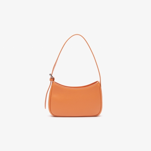Women's Origin Croc Grained Leather Shoulder Bag