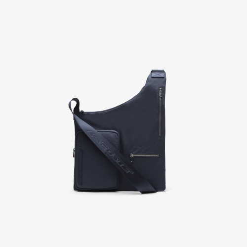 Unisex Active Nylon Contrast Branding Crossover bag