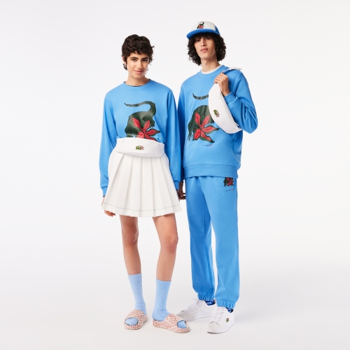 Unisex Lacoste x Netflix Croc Print Belt Bag