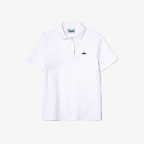 Women's Lacoste Regular Fit Striped Organic Cotton Polo