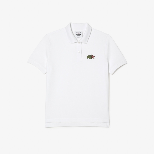 Women's Lacoste x Netflix Crocodile Show Print Polo Shirt