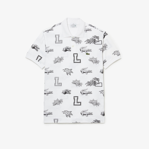 Unisex Lacoste Holiday Custom Print Polo