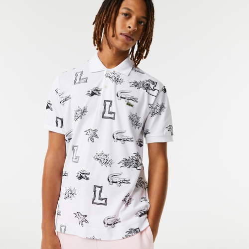 Unisex Lacoste Holiday Custom Print Polo